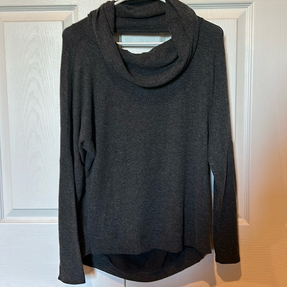 NWOT, Chaser, Women’s, Soft/Cozy, LS cowlneck top, open back, hi-low/banded hem - Picture 1 of 6